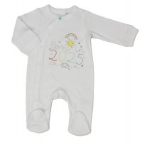 H03601: Baby " Born In 2025" Cotton Sleepsuit (NB-3 Months)